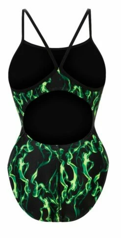 Dolfin Women's Print V-Back One Piece -KIEFER Sales 0100 b23d back