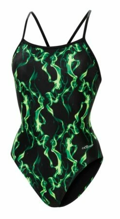 Dolfin Women's Print V-Back One Piece -KIEFER Sales 0100 b23d front