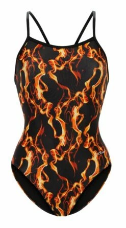 Dolfin Women's Print V-Back One Piece -KIEFER Sales 0100 b29d front2