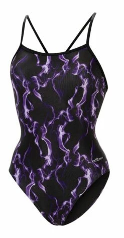 Dolfin Women's Print V-Back One Piece -KIEFER Sales 0100 b30d front