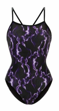 Dolfin Women's Print V-Back One Piece -KIEFER Sales 0100 b30d front2
