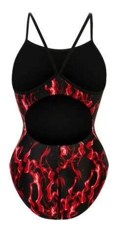 Dolfin Women's Print V-Back One Piece -KIEFER Sales 0100 b33d back