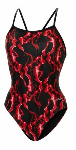 Dolfin Women's Print V-Back One Piece -KIEFER Sales 0100 b33d front