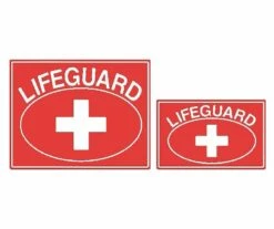 Lifeguard Oval Sign