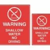 Warning Shallow Water Sign -KIEFER Sales 18148