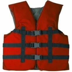 RISE Youth Rip Stop Life Vest -KIEFER Sales 3007rs red front 1 1