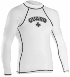 RISE Guard Long Sleeve Rashguard -KIEFER Sales 501lsl front white