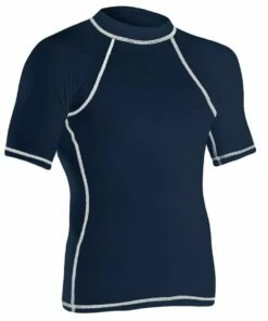 RISE Solid Short Sleeve Rashguard 7 RISE Solid Short Sleeve Rashguard -KIEFER Sales 501ss front navy