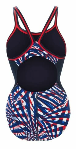 Dolfin Women's Print Color Block DBX Back One Piece -KIEFER Sales 5m00 b41d back