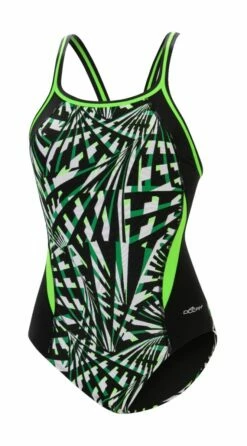 Dolfin Women's Print Color Block DBX Back One Piece -KIEFER Sales 5m00 b58d front