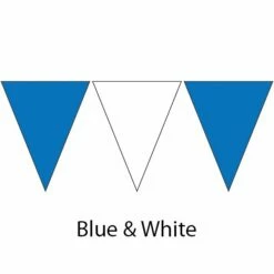 Plastic Backstroke Flags - 45 Ft. (Pair) -KIEFER Sales 600120 blu wht