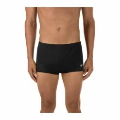 Speedo Male Polymesh Training Swimsuit -KIEFER Sales 705896 black front