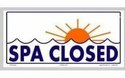 Spa Closed Sign