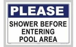 Please Shower Sign