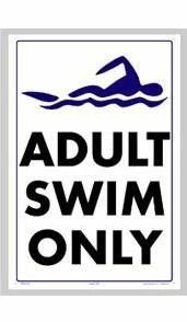 Adult Swim Only Sign