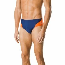 Speedo Spark Splice Brief -KIEFER Sales 7705915 spark splice brief navy orange 1 9