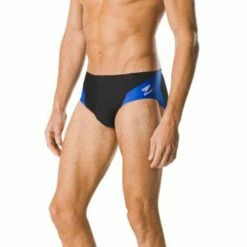 Speedo Spark Splice Brief -KIEFER Sales 7705915 0001 black blue front