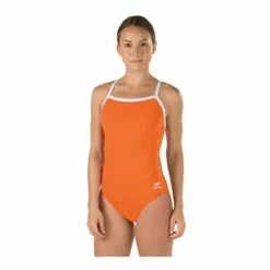Speedo Solid Endurance Flyback 26 Speedo Solid Endurance Flyback -KIEFER Sales 819016 orange front