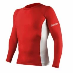 Kiefer 2 Tone Unisex Long Sleeve Rash Guard 6 Kiefer 2 Tone Unisex Long Sleeve Rash Guard -KIEFER Sales 900608 rashguard red 2