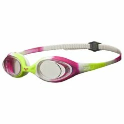Arena Spider Jr. Goggle -KIEFER Sales 92338 limefuchsia white clear side