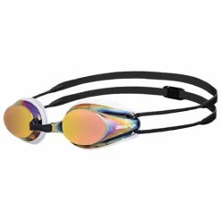 Arena Tracks Mirror Goggle 7 Arena Tracks Mirror Goggle -KIEFER Sales 92370 front white red revo black