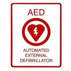 Flat AED Wall Sign