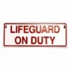 Reversible Lifeguard On/Off Duty Sign