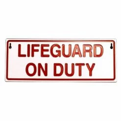 Reversible Lifeguard On/Off Duty Sign