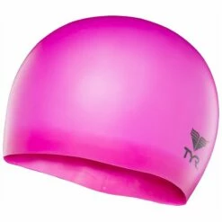 TYR Wrinkle-Free Silicone Jr. Cap -KIEFER Sales lcsjr fl pink