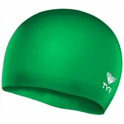 TYR Wrinkle-Free Silicone Jr. Cap -KIEFER Sales lcsjr green
