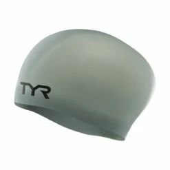 TYR Long Hair Wrinkle-free Swim Cap 19 TYR Long Hair Wrinkle-free Swim Cap -KIEFER Sales lcsl grey