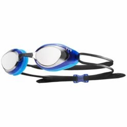 TYR Black Hawk Racing Mirrored Goggles -KIEFER Sales lgbhm silver blue 1