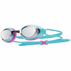 TYR Black Hawk Racing Mirrored Goggles -KIEFER Sales lgbhm silver turq 1