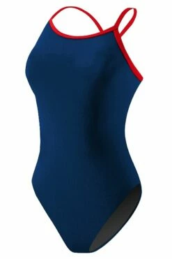 RISE Solid Poly Color Trim H-Back -KIEFER Sales lgs64 front navy red