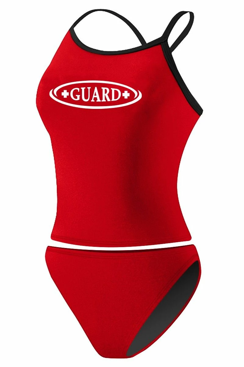 RISE Guard Poly 2-Piece Color Trim Tankini 3 RISE Guard Poly 2-Piece Color Trim Tankini