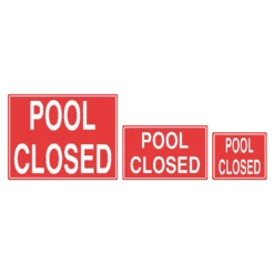 Pool Closed Sign