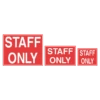 Staff Only Sign -KIEFER Sales staff only sign