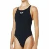 TYR Thresher Aeroback Swimsuit -KIEFER Sales tpsa6 black grey front l