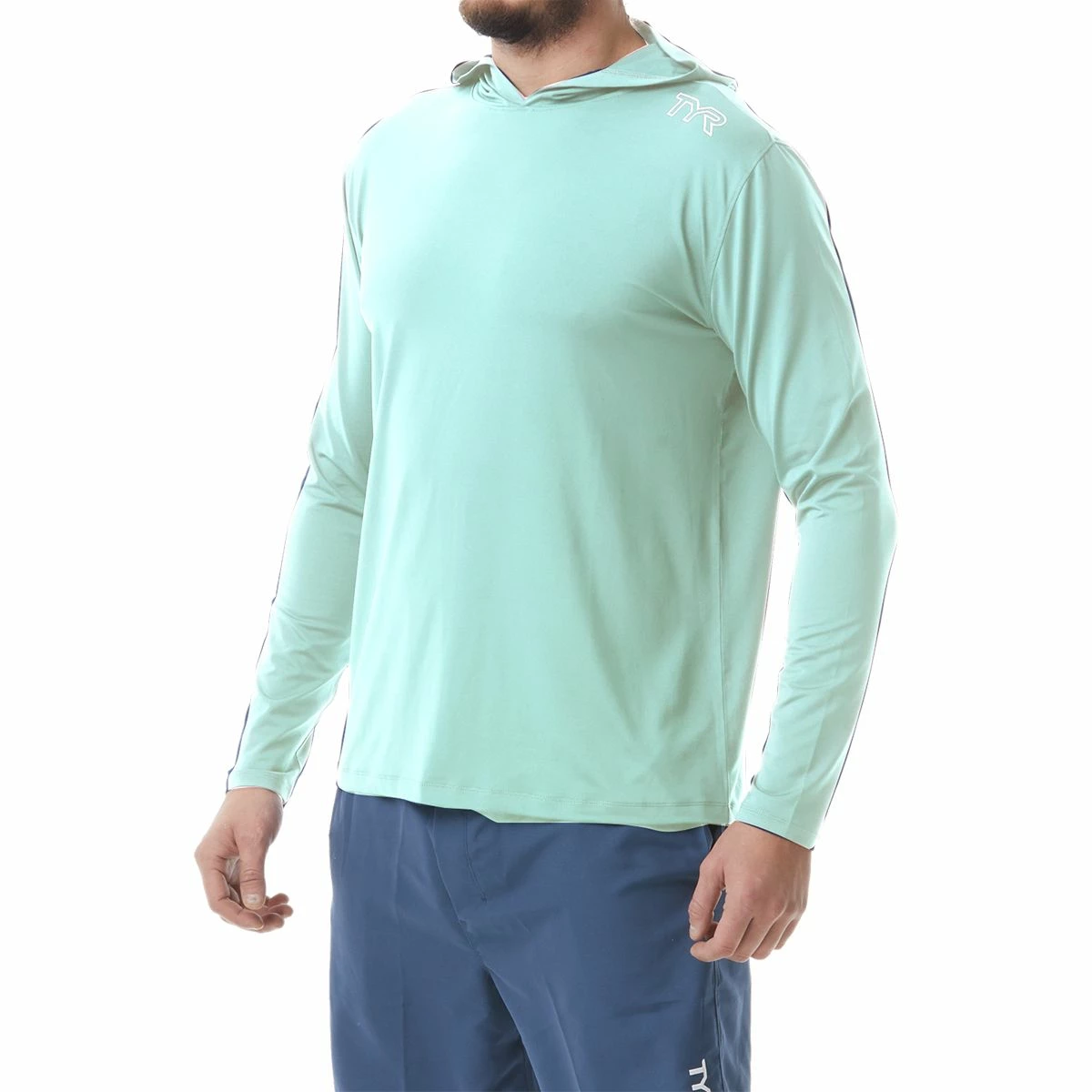 TYR Mens Hood Sun Shirt 4 TYR Mens Hood Sun Shirt - Image 2