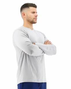 TYR Men's Long Sleeve Sun Shirt -KIEFER Sales tsmls7a mens long sleeve sunshirt gray 2