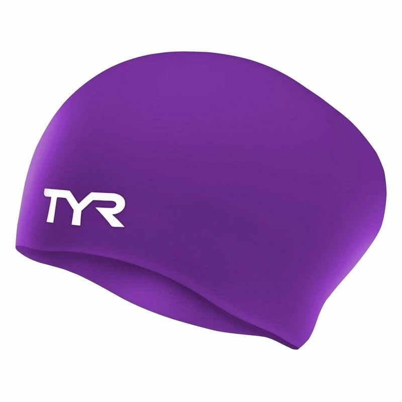 TYR Long Hair Wrinkle-free Swim Cap 7 TYR Long Hair Wrinkle-free Swim Cap - Image 5